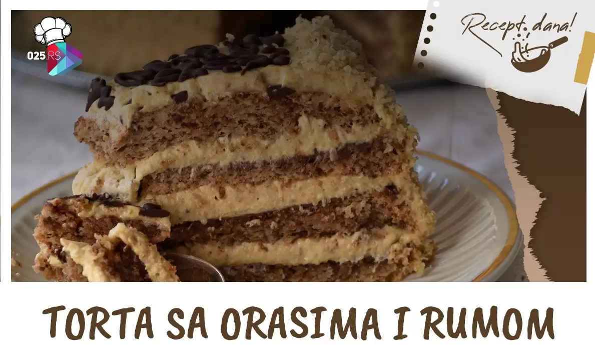 Torta sa orasima i rumom