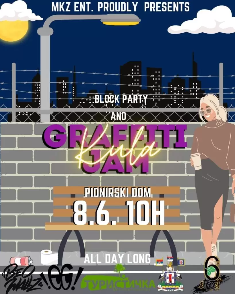 „Graffiti jam“ u subotu u Kuli
