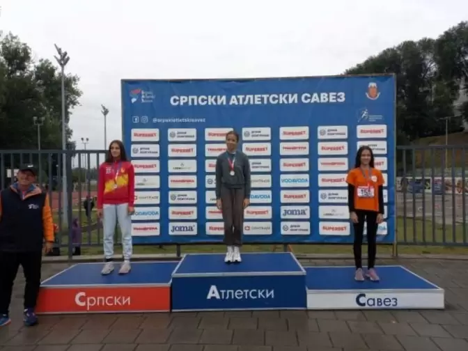Valentina Nađ treća na Prvenstvu Srbije u atletici