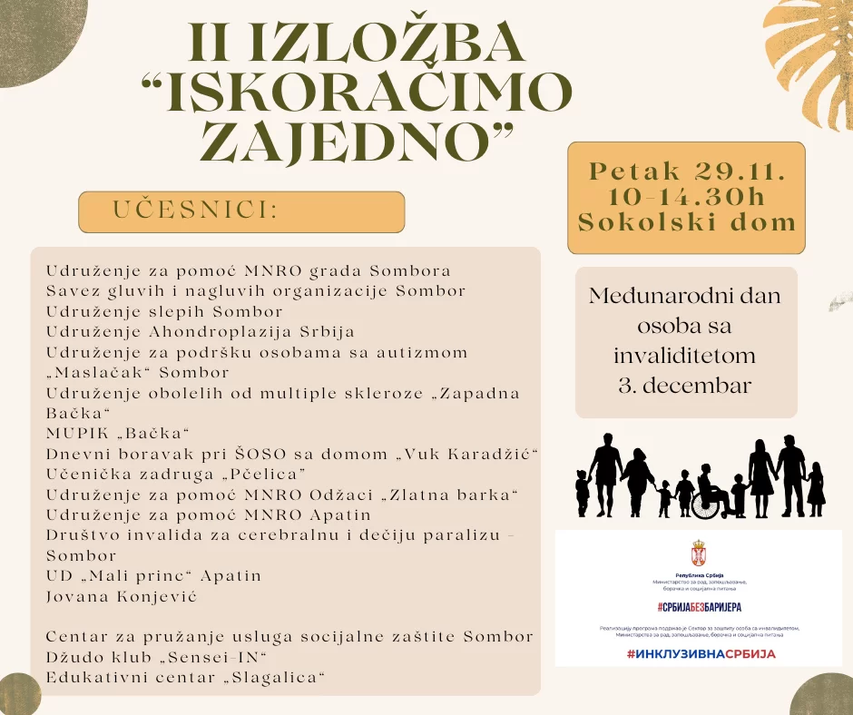 „Iskoračimo zajedno“ 29. novembra u Somboru