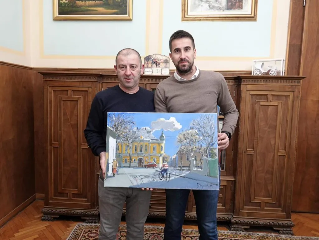 Predsednik Srpsko-ruskog udruženja za kulturu i umetnost na prijemu kod gradonačelnika