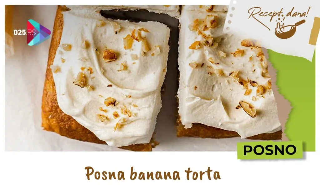 Posna banana torta
