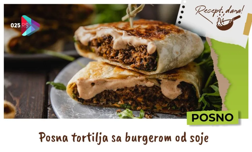 Posna tortilja sa burgerom