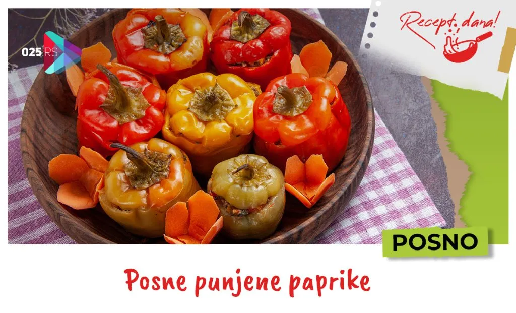 Posne punjene paprike