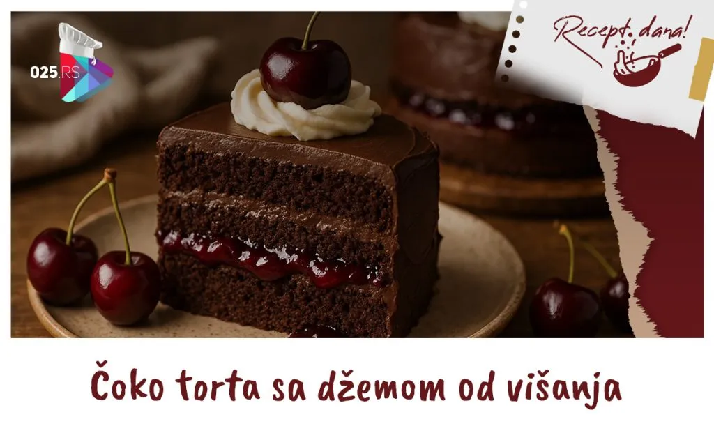 Čoko torta sa dzemom od visanja