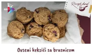 Ovseni keksici sa brusnicom