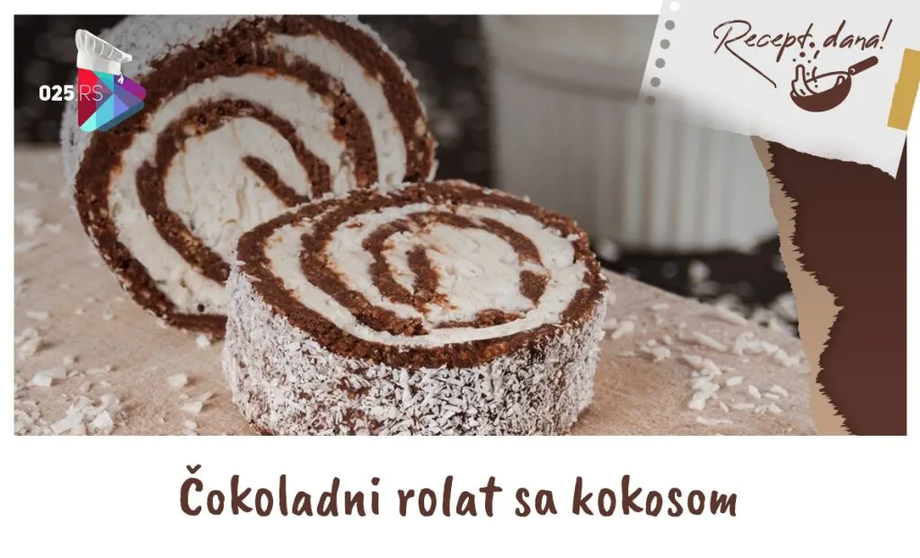 Čokoladni rolat sa kokosom