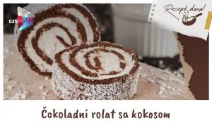 Čokoladni rolat sa kokosom
