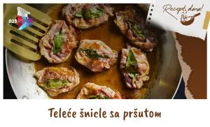 Teleže šnicle sa pršutom