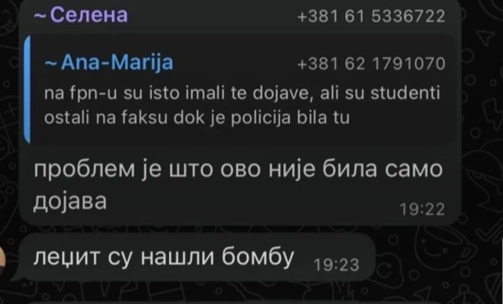 BLOKADERI RASKRINKANI! Priznali da nije lažna dojava, već DA SE BOMBA ZAISTA NALAZI NA FAKULTETU!